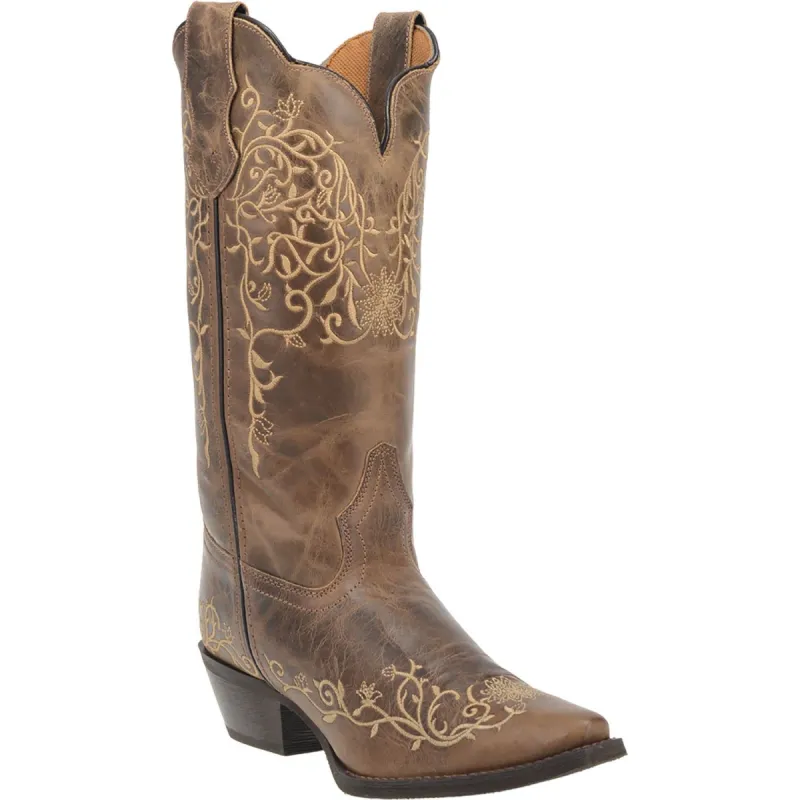 Laredo Womens Jasmine Cowboy Boots Leather Taupe sold by Laredo