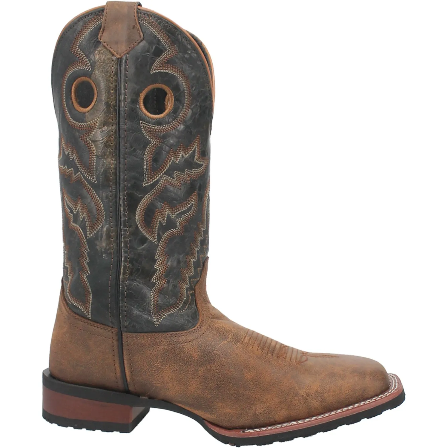 Laredo Mens Kosar Tan/Black Leather Western Work Boots sold by Laredo product image thumbnail 3