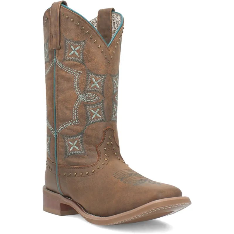 Laredo Womens Addie Tan Leather Cowboy Boots sold by Laredo