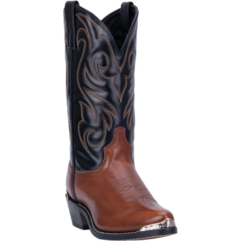 Laredo Mens Nashville Cowboy Boots Leather Peanut/Black sold by Laredo