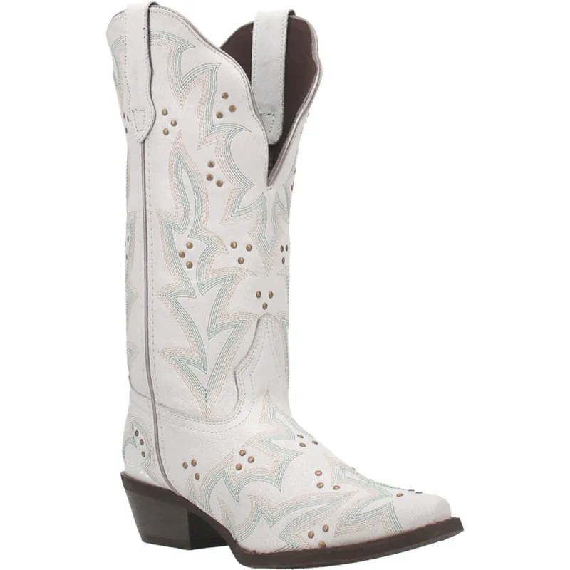 Laredo Womens Adrian Cowboy Boots Leather White made by Laredo