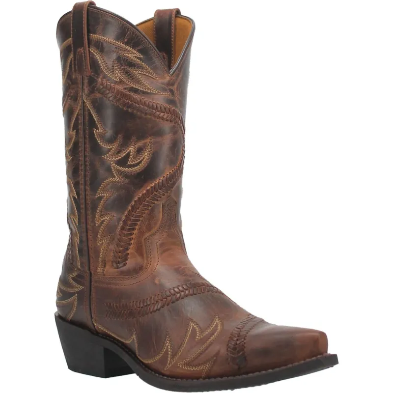Laredo Mens Jag Cowboy Boots Leather Tan sold by Laredo