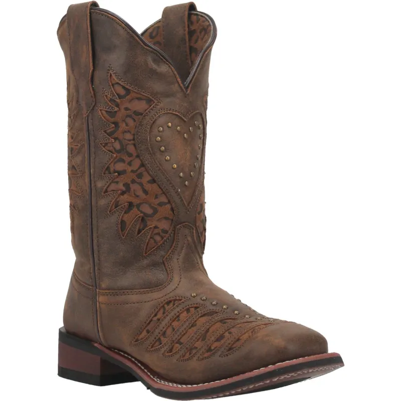 Laredo Womens Emmylou Cowboy Boots Leather Brown sold by Laredo