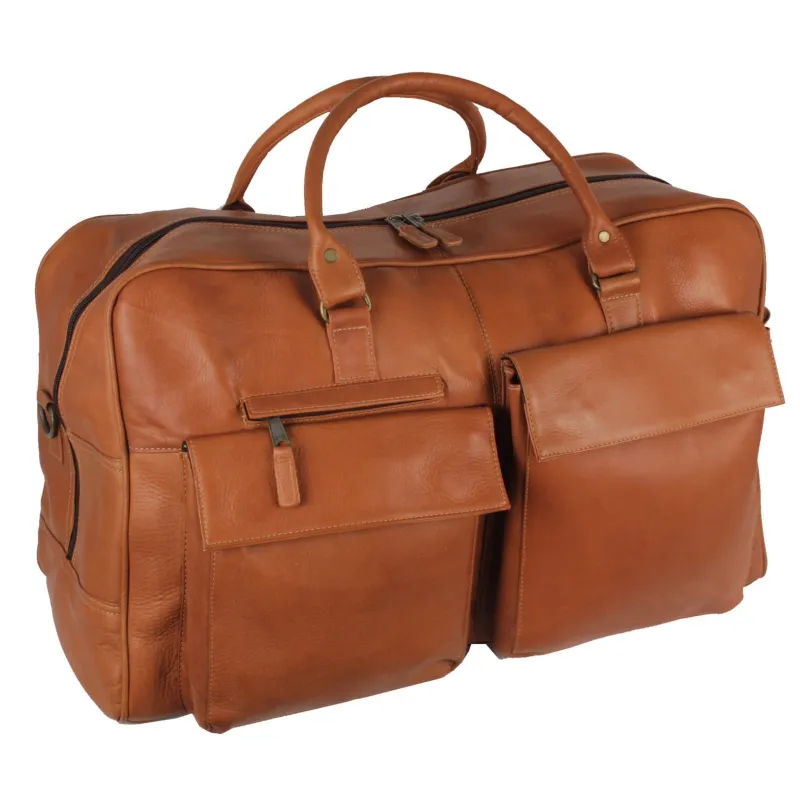 Prime Time Leather Duffel Bag made by latico