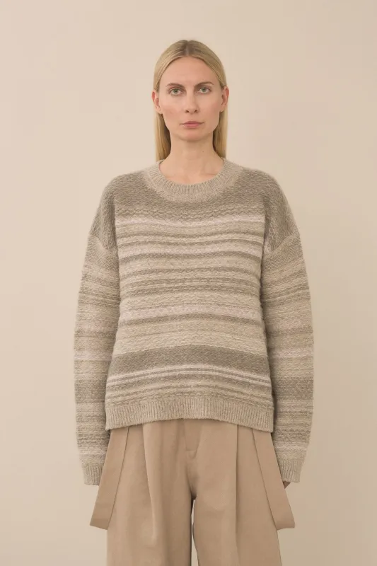 JACQUARD CREWNECK made by Lauren Manoogian