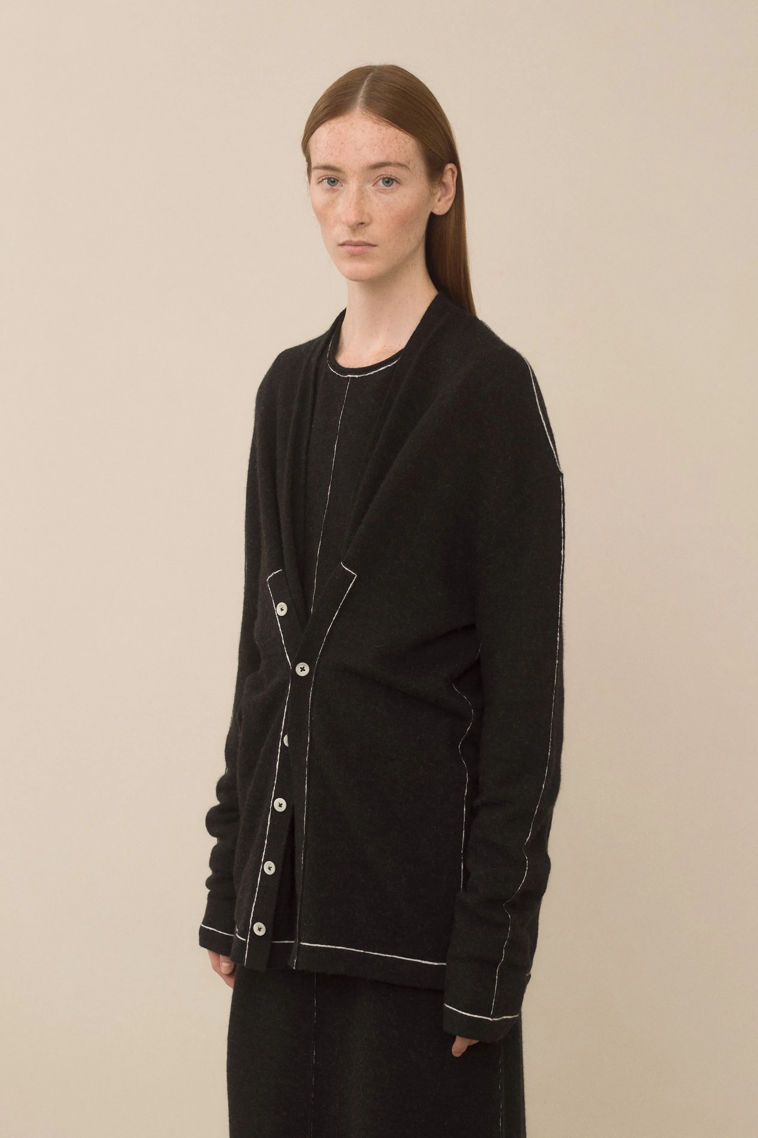 STITCH BUTTON CARDIGAN sold by Lauren Manoogian product image thumbnail 5