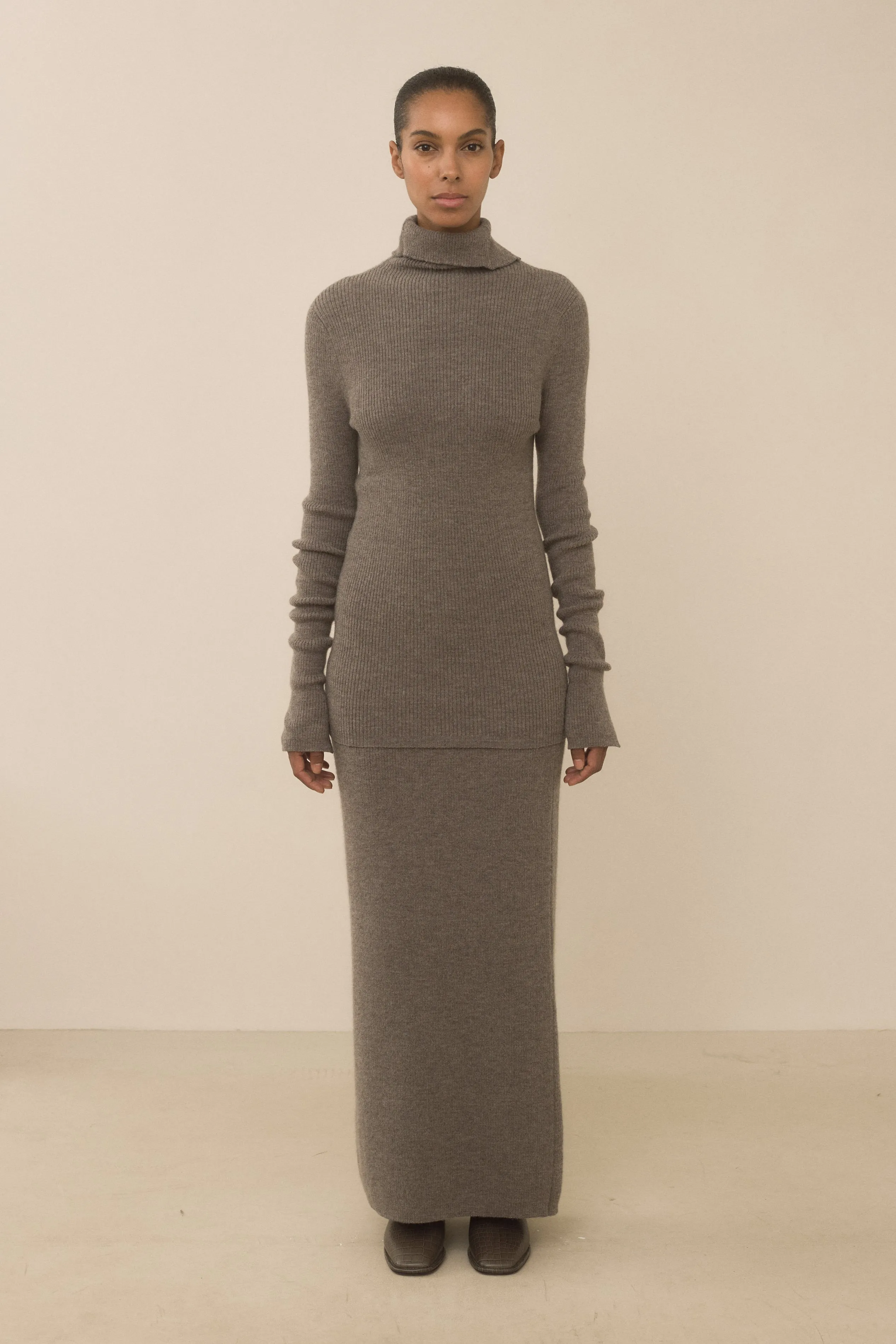 RIB SPLIT TURTLENECK sold by Lauren Manoogian product image thumbnail 2