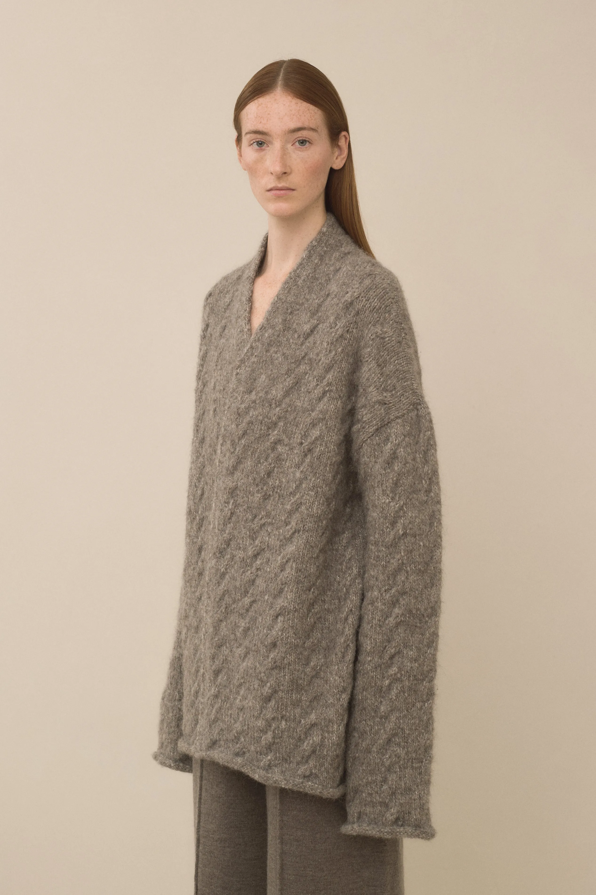 CABLE CARDIGAN sold by Lauren Manoogian product image thumbnail 5