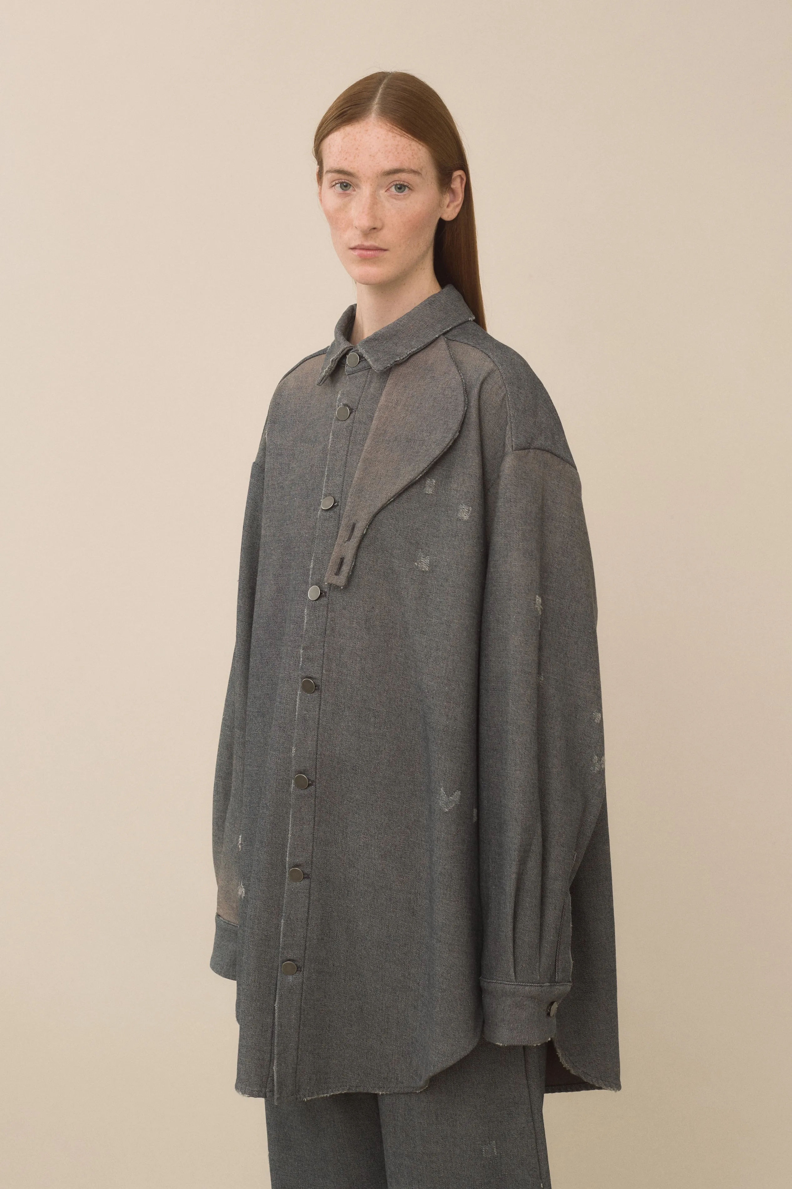 WORN GAITER SHIRT sold by Lauren Manoogian product image thumbnail 5