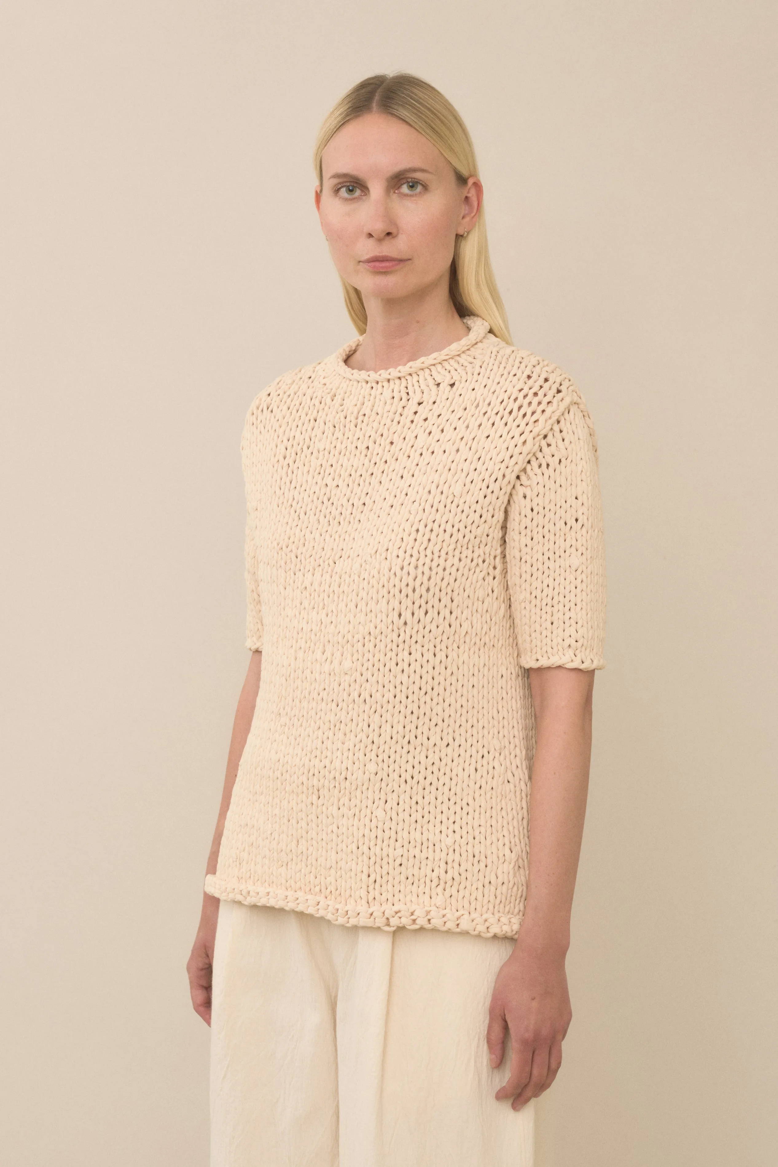 HANDKNIT JERSEY TEE sold by Lauren Manoogian product image thumbnail 5