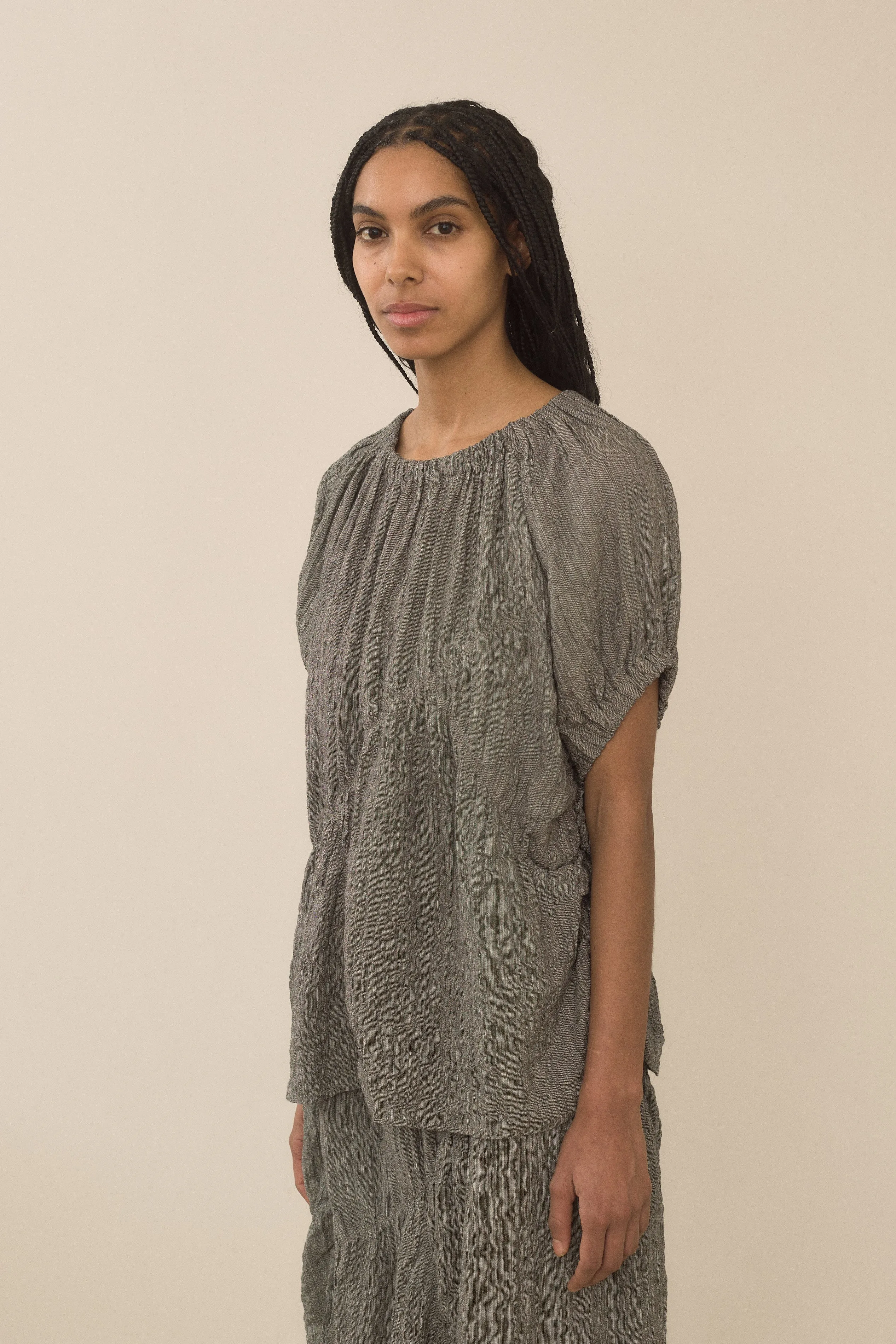 SHIRRED TOP sold by Lauren Manoogian product image thumbnail 5