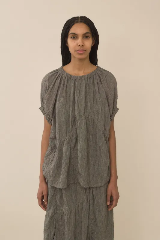 SHIRRED TOP made by Lauren Manoogian