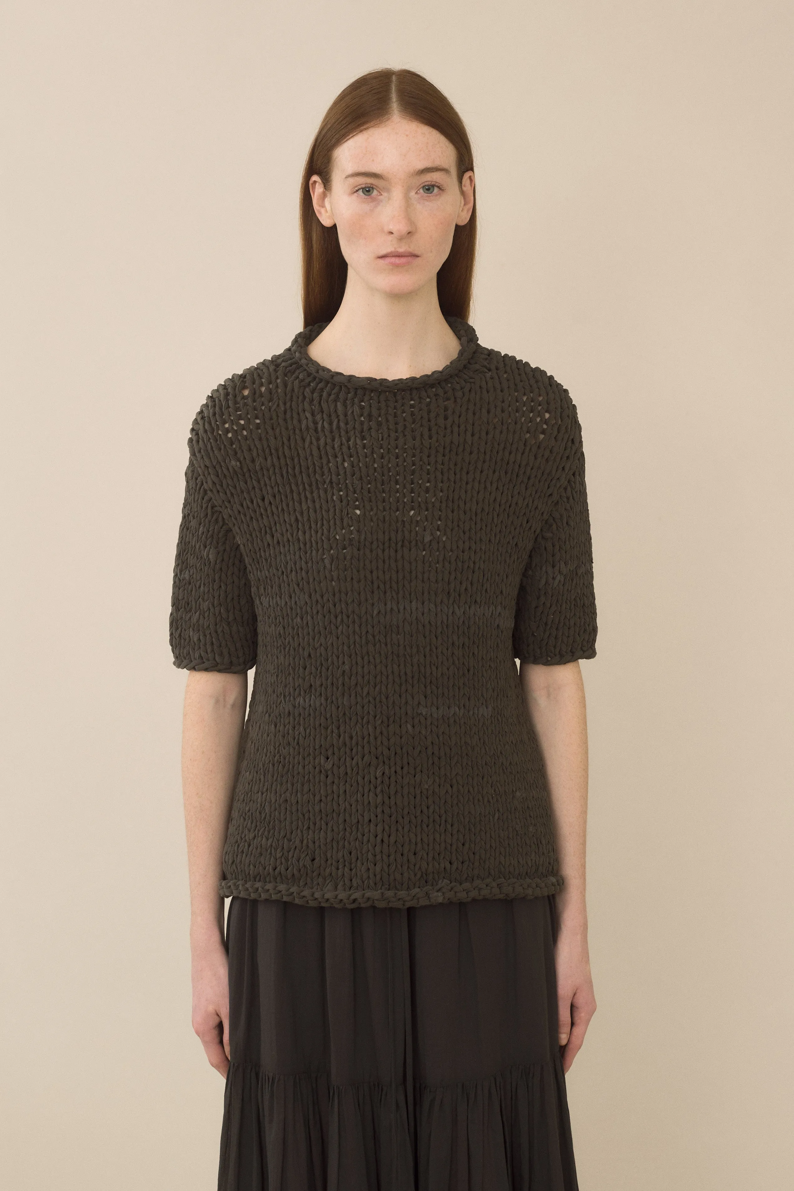 HANDKNIT JERSEY TEE sold by Lauren Manoogian