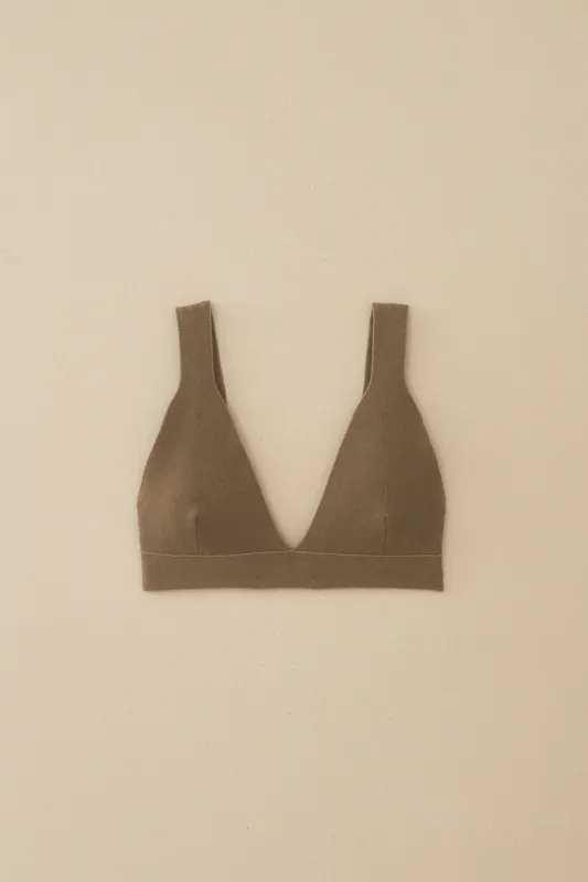 RIB TRIANGLE BRALETTE sold by Lauren Manoogian