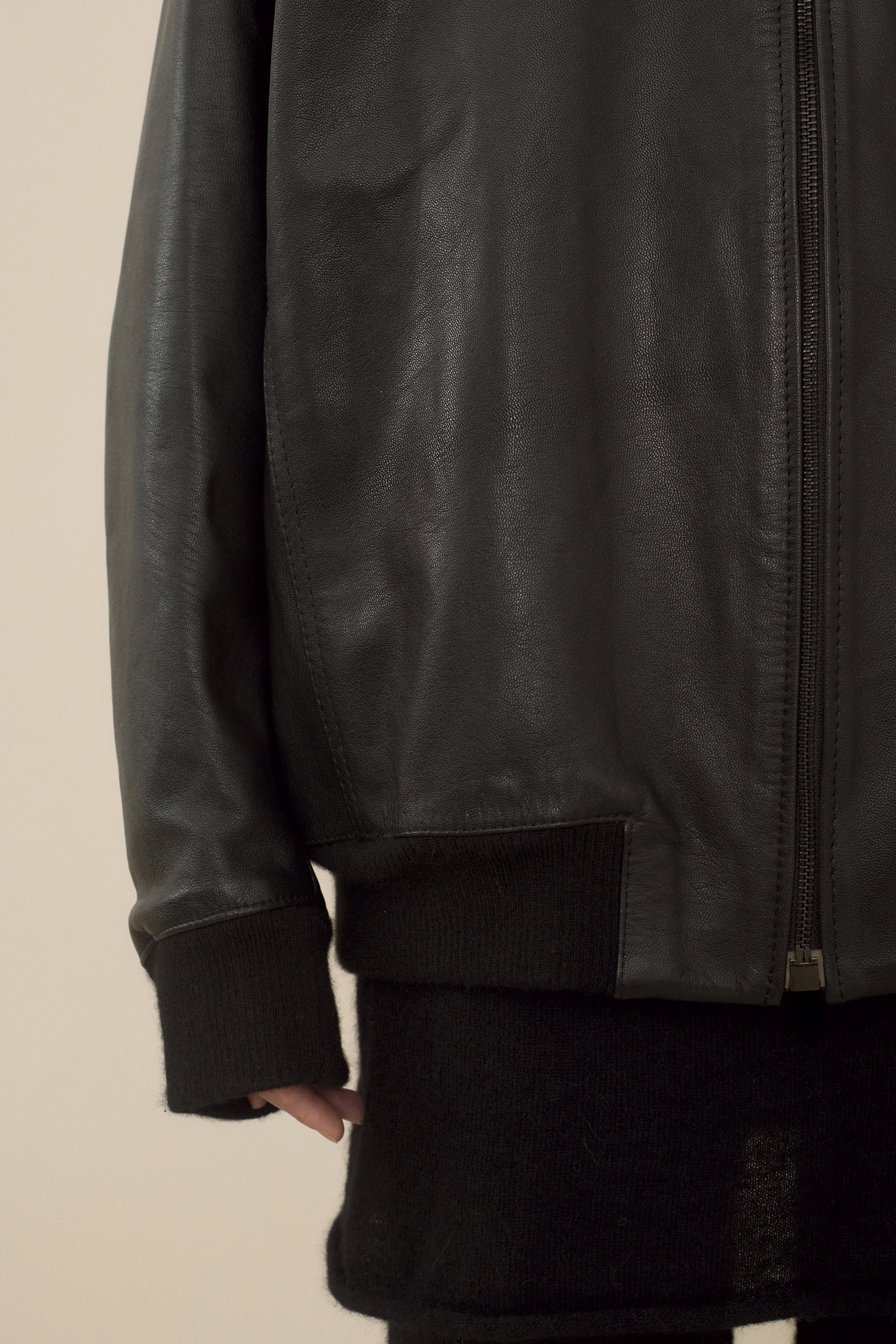 LEATHER BOMBER sold by Lauren Manoogian product image thumbnail 4