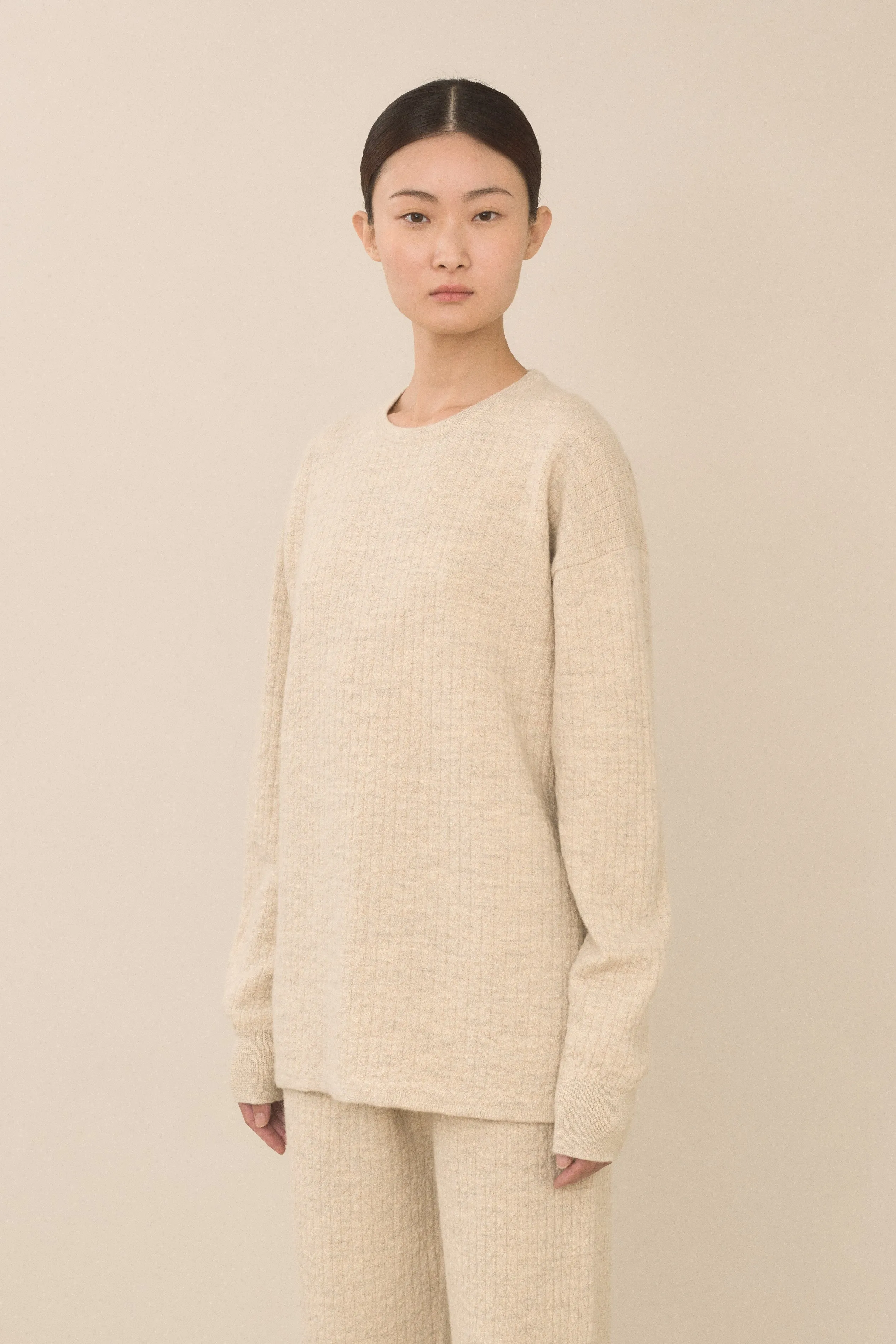 LINE QUILT CREWNECK sold by Lauren Manoogian product image thumbnail 5