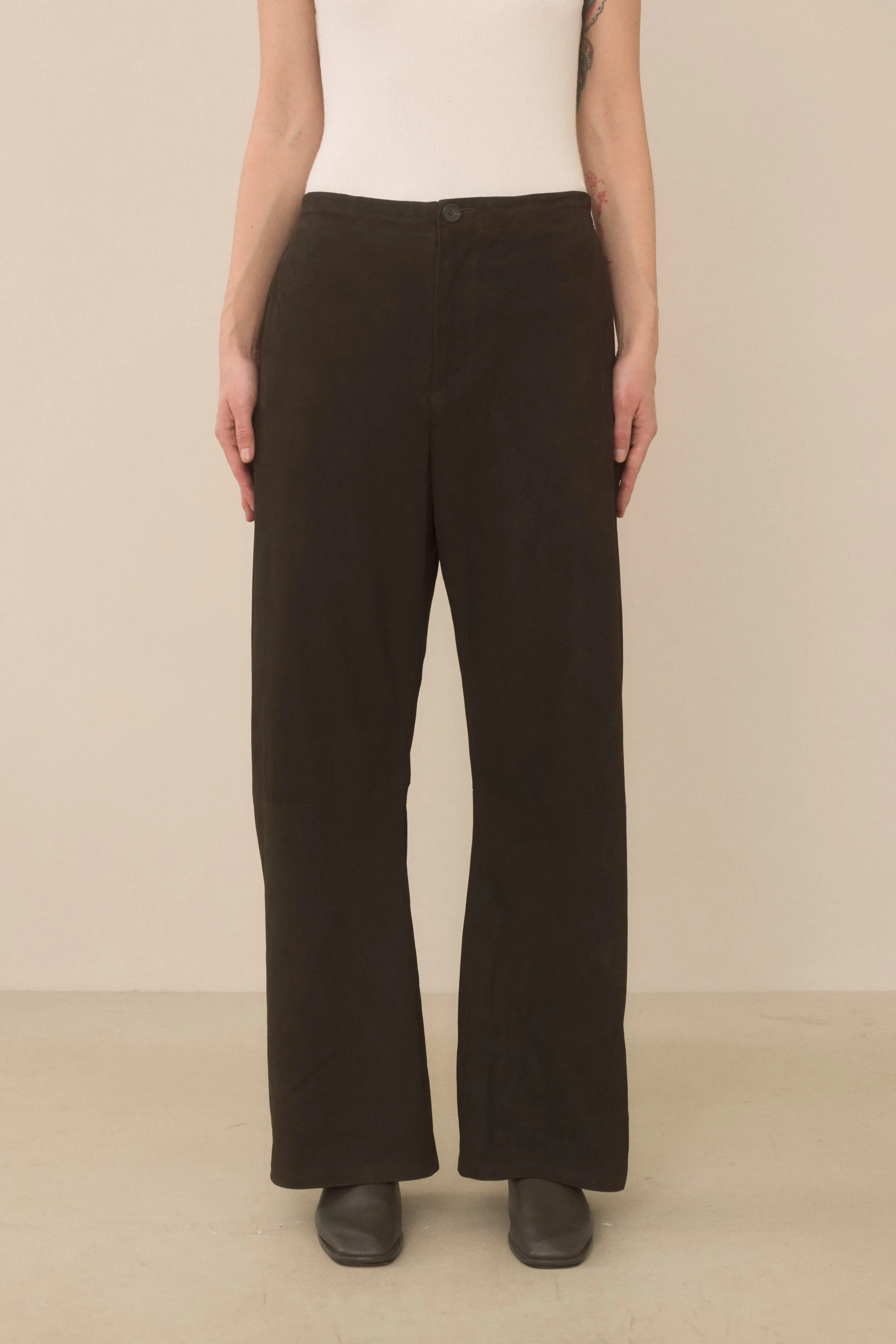 SUEDE GALLERY TROUSER sold by Lauren Manoogian product image thumbnail 3