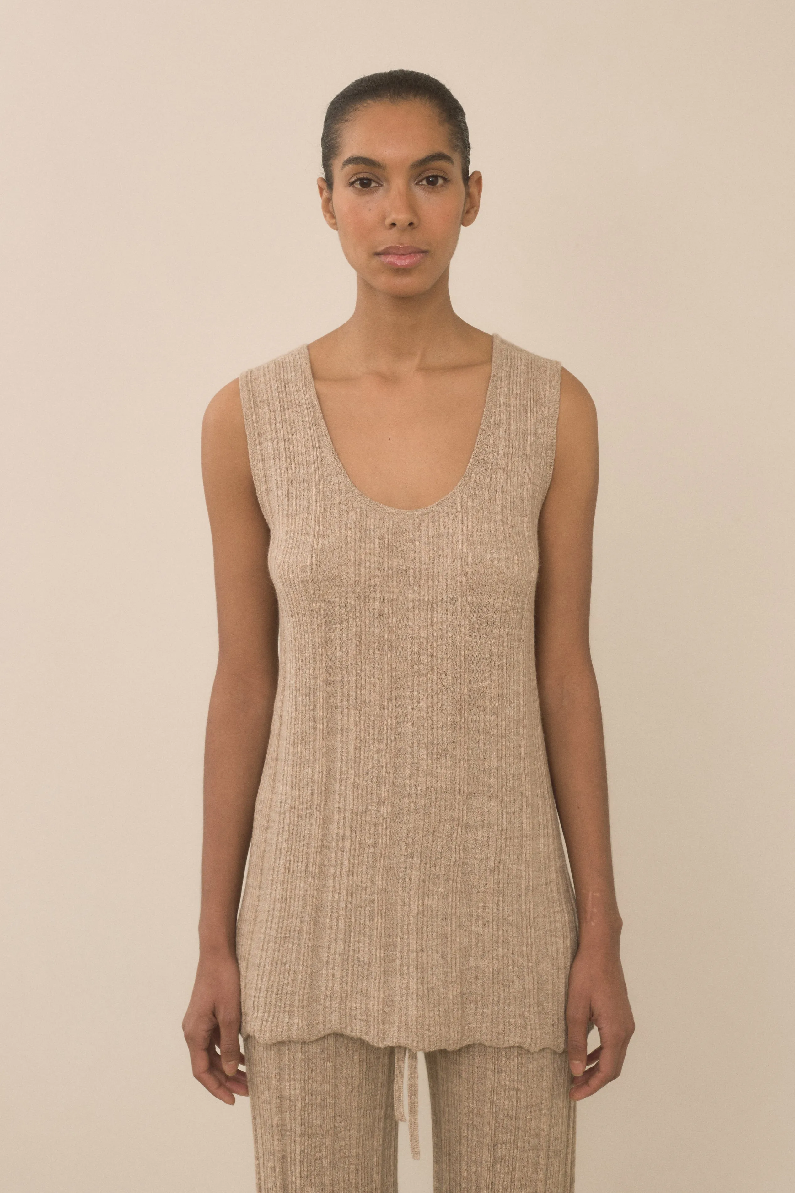 PLISSE TANK sold by Lauren Manoogian