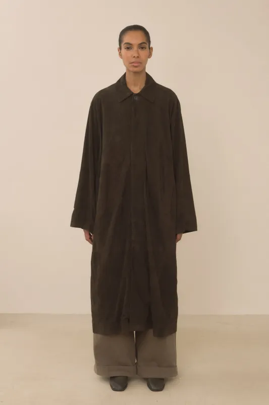 SUEDE CAR COAT sold by Lauren Manoogian