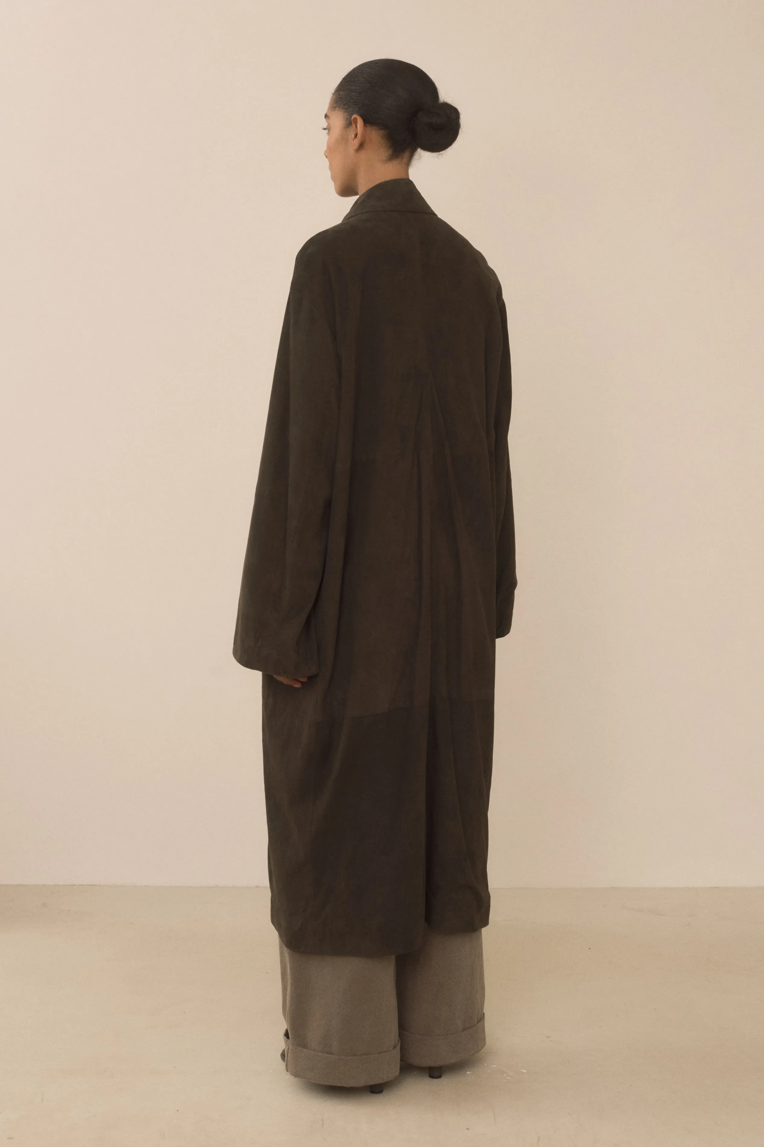 SUEDE CAR COAT sold by Lauren Manoogian product image thumbnail 5