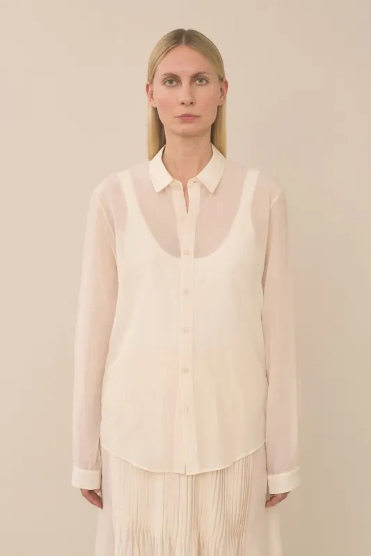 SHEER SHIRT made by Lauren Manoogian