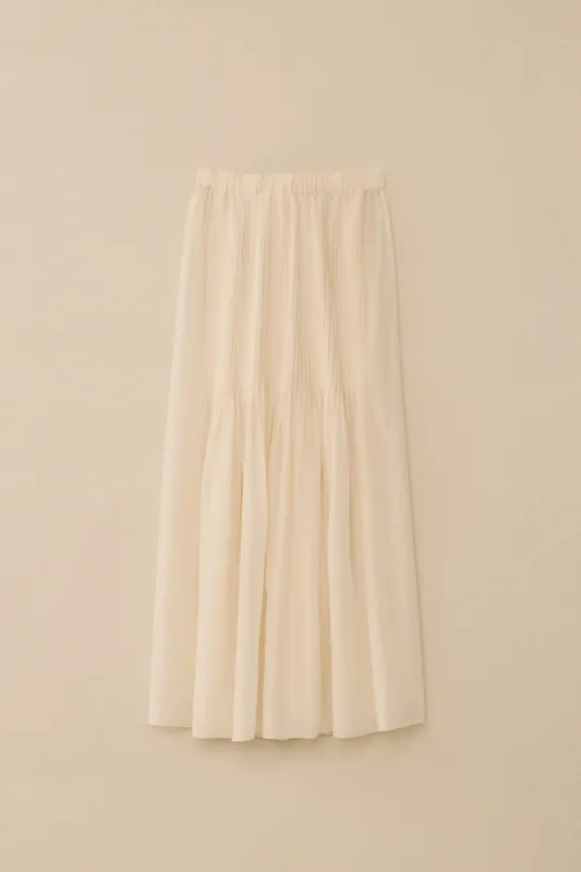 SHEER PLEAT SKIRT made by Lauren Manoogian