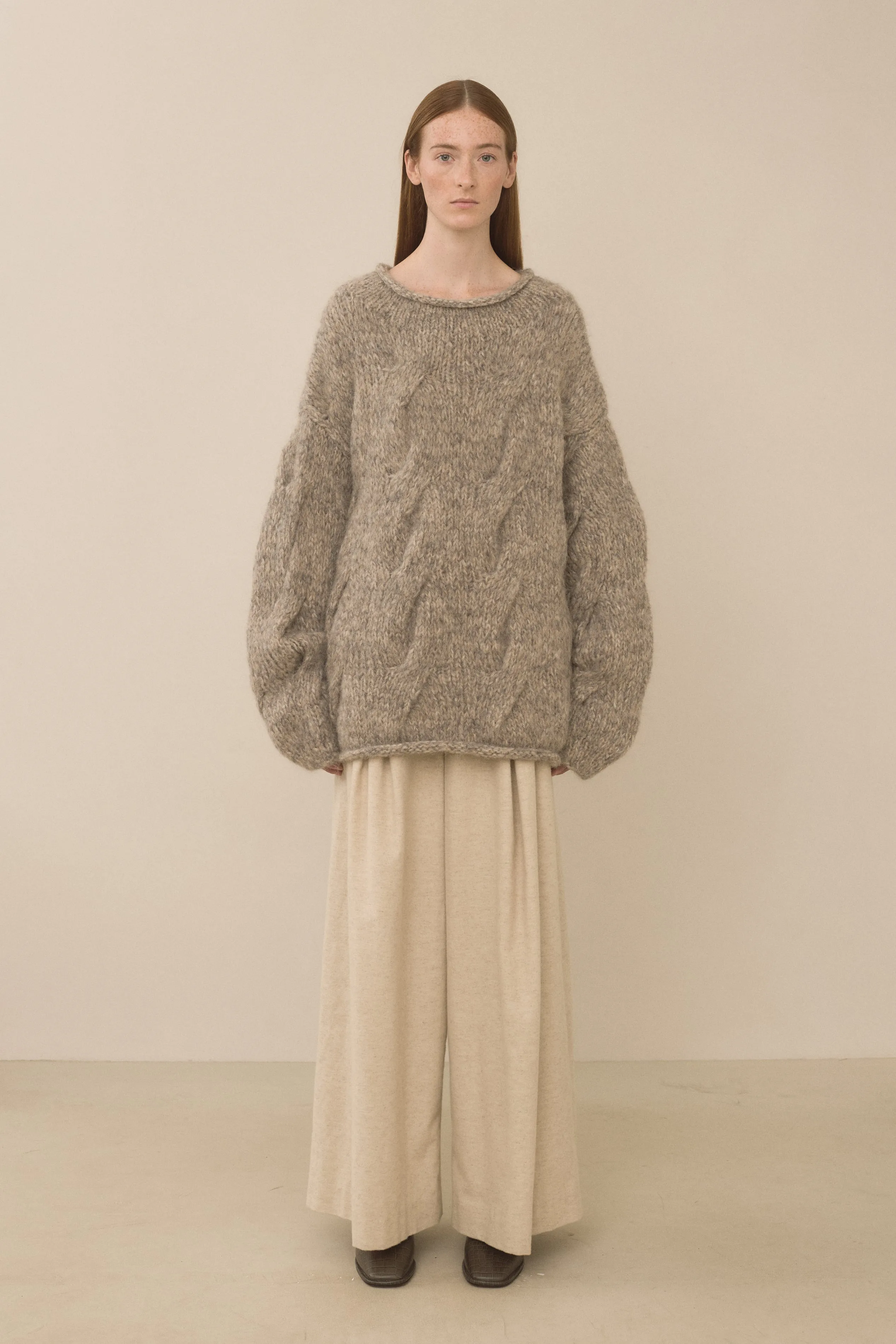 HANDKNIT CABLE ROLLNECK sold by Lauren Manoogian product image thumbnail 2