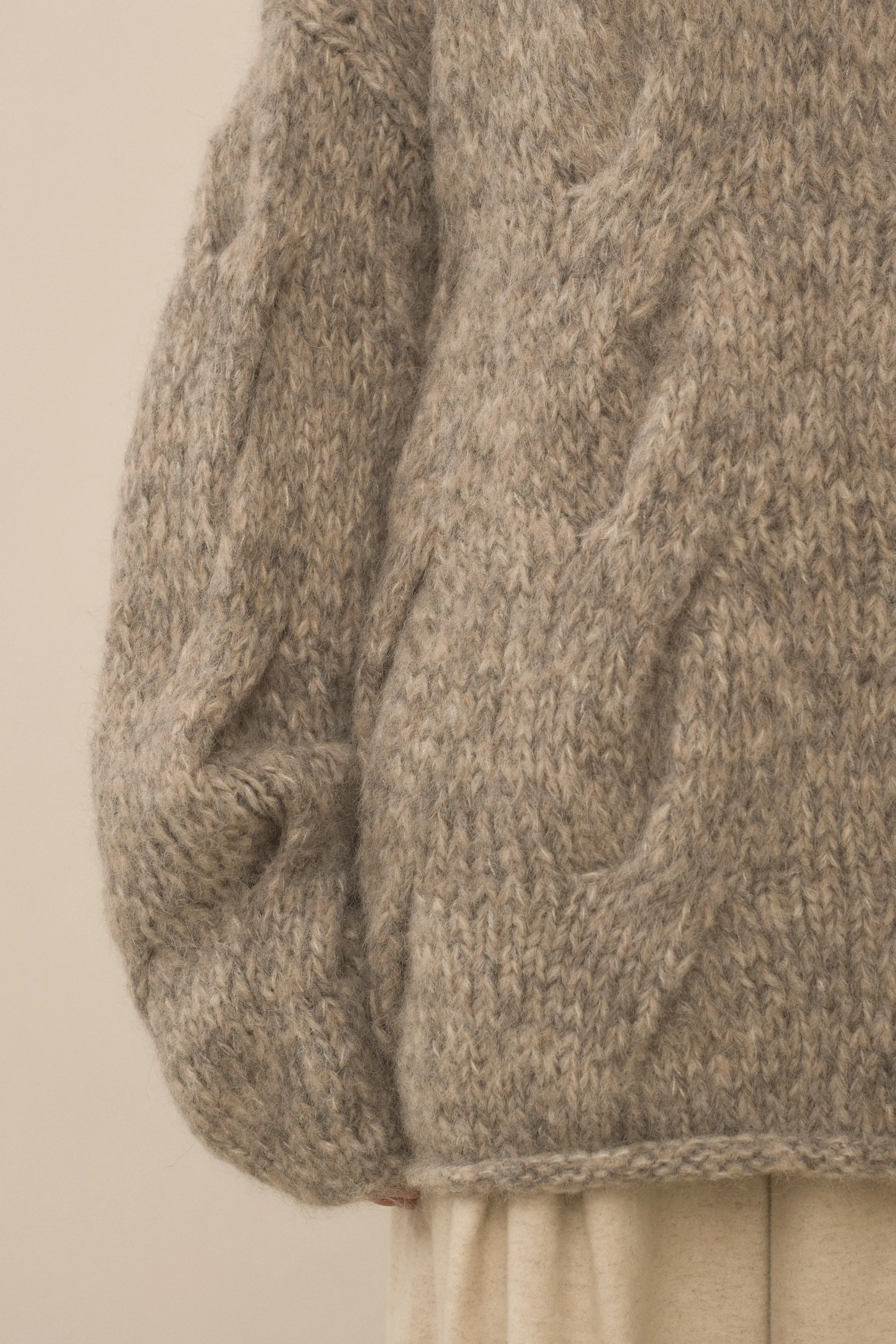 HANDKNIT CABLE ROLLNECK sold by Lauren Manoogian product image thumbnail 4