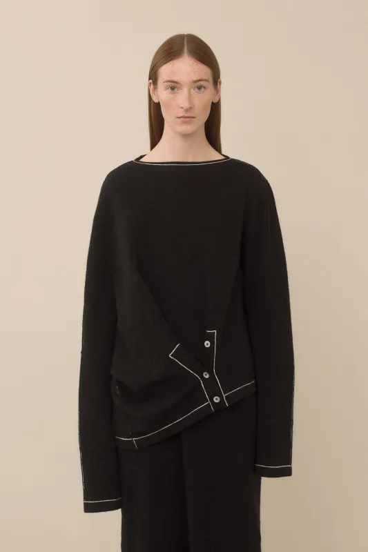 STITCH BUTTON PULLOVER made by Lauren Manoogian