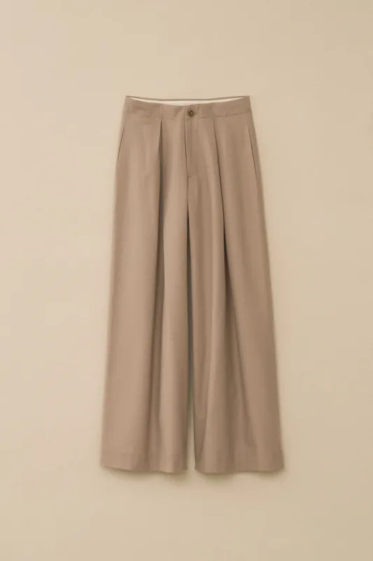 PLEAT TROUSER made by Lauren Manoogian