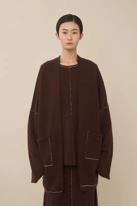 STITCH WIDE CARDIGAN made by Lauren Manoogian