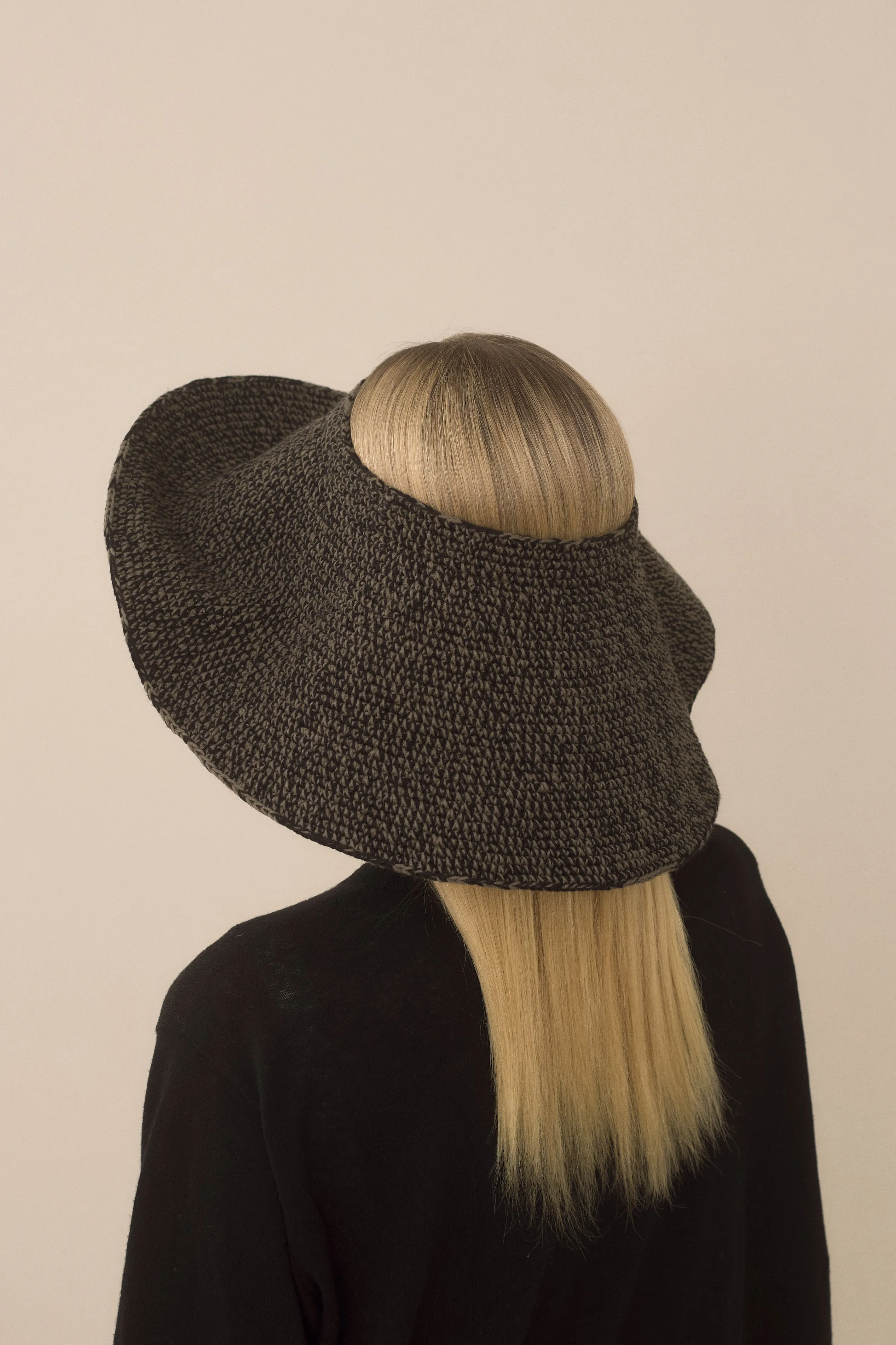 CROCHET BIG BRIM HAT sold by Lauren Manoogian product image thumbnail 4