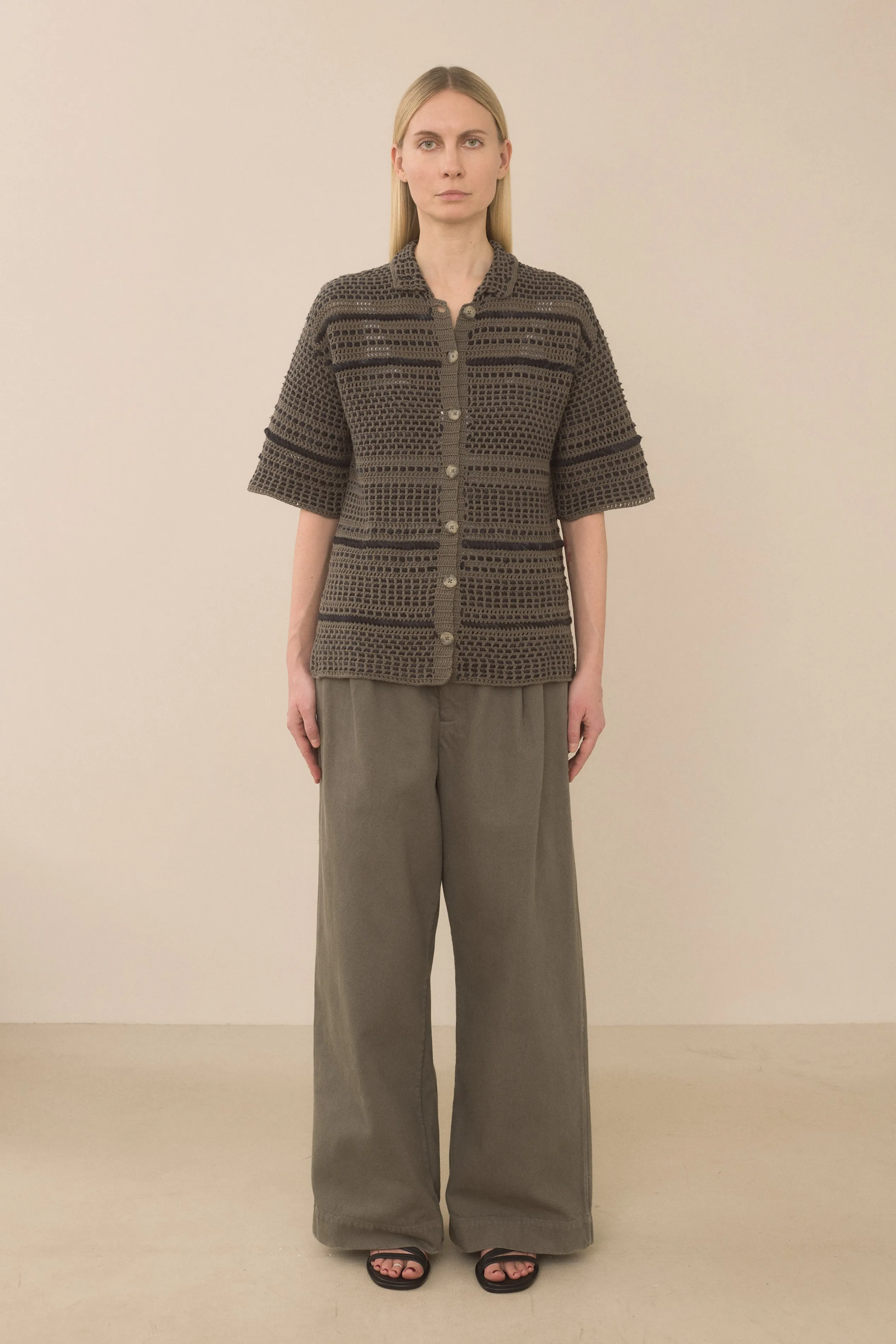 EMBROIDERED SHIRT sold by Lauren Manoogian product image thumbnail 2