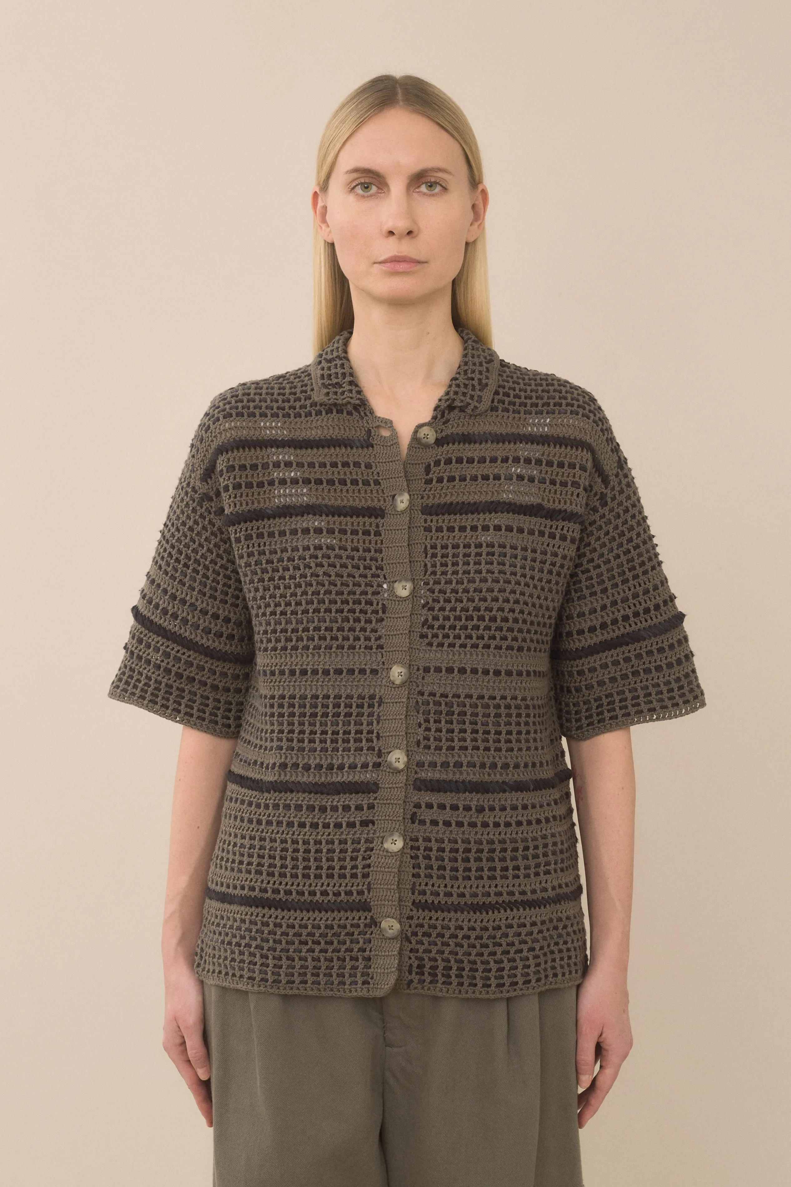 EMBROIDERED SHIRT sold by Lauren Manoogian