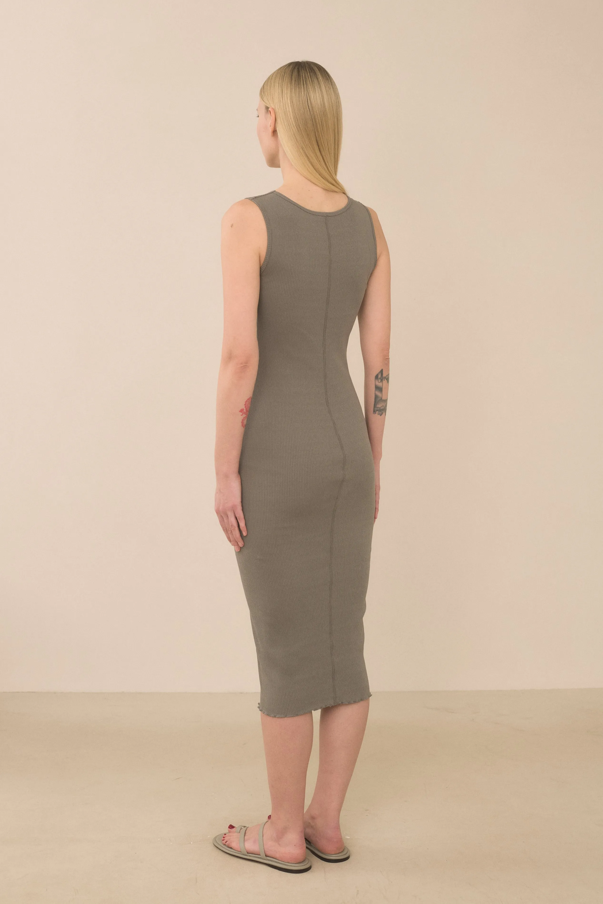 RUFFLE RIB DRESS sold by Lauren Manoogian product image thumbnail 3
