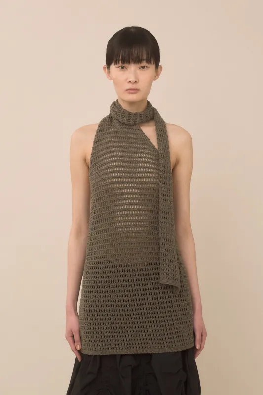 NET WRAP HALTER made by Lauren Manoogian