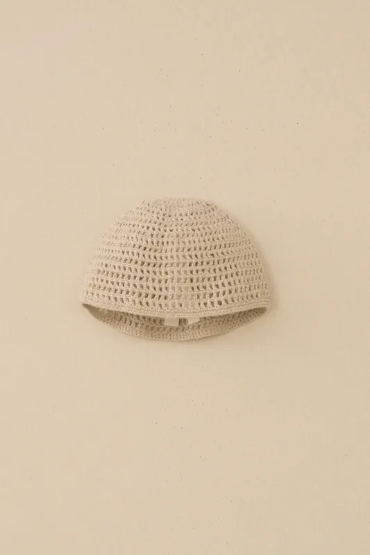 CROCHET NET TOQUE made by Lauren Manoogian