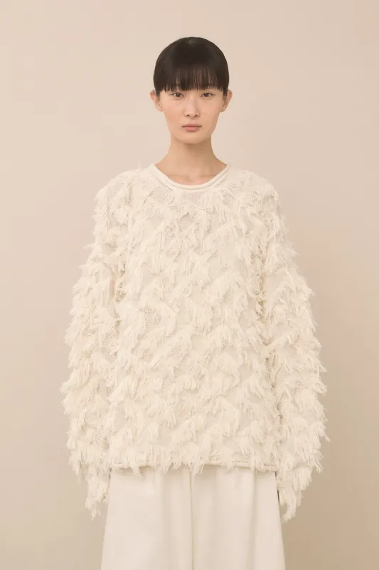 TUFTED PULLOVER made by Lauren Manoogian