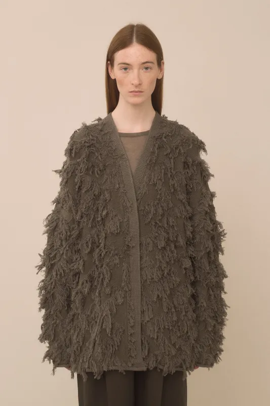 TUFTED CARDIGAN made by Lauren Manoogian