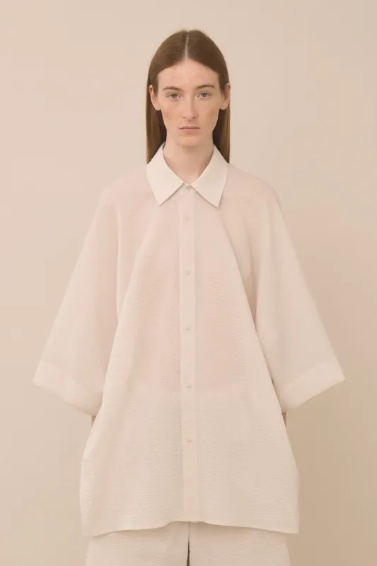 PEBBLED SHIRT made by Lauren Manoogian