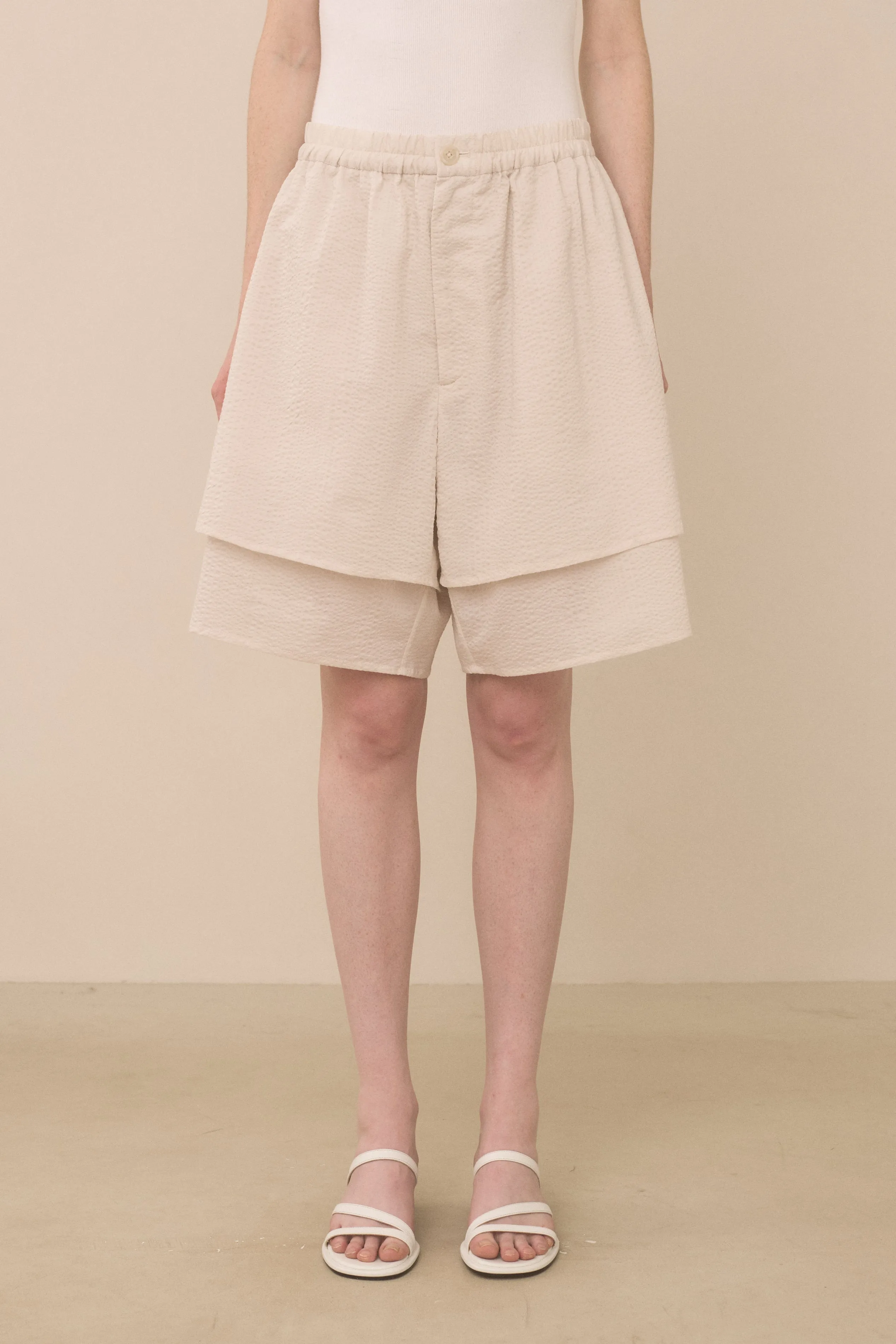 PEBBLED SHORTS sold by Lauren Manoogian product image thumbnail 3