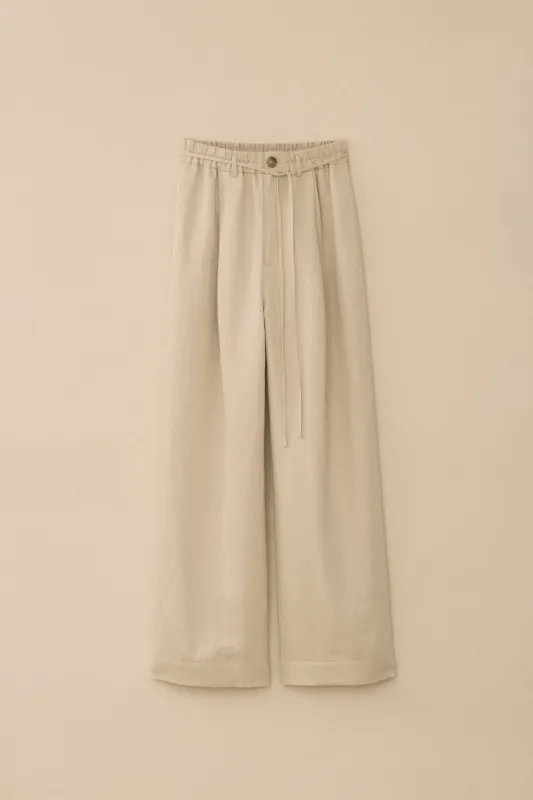 SATIN TROUSER made by Lauren Manoogian