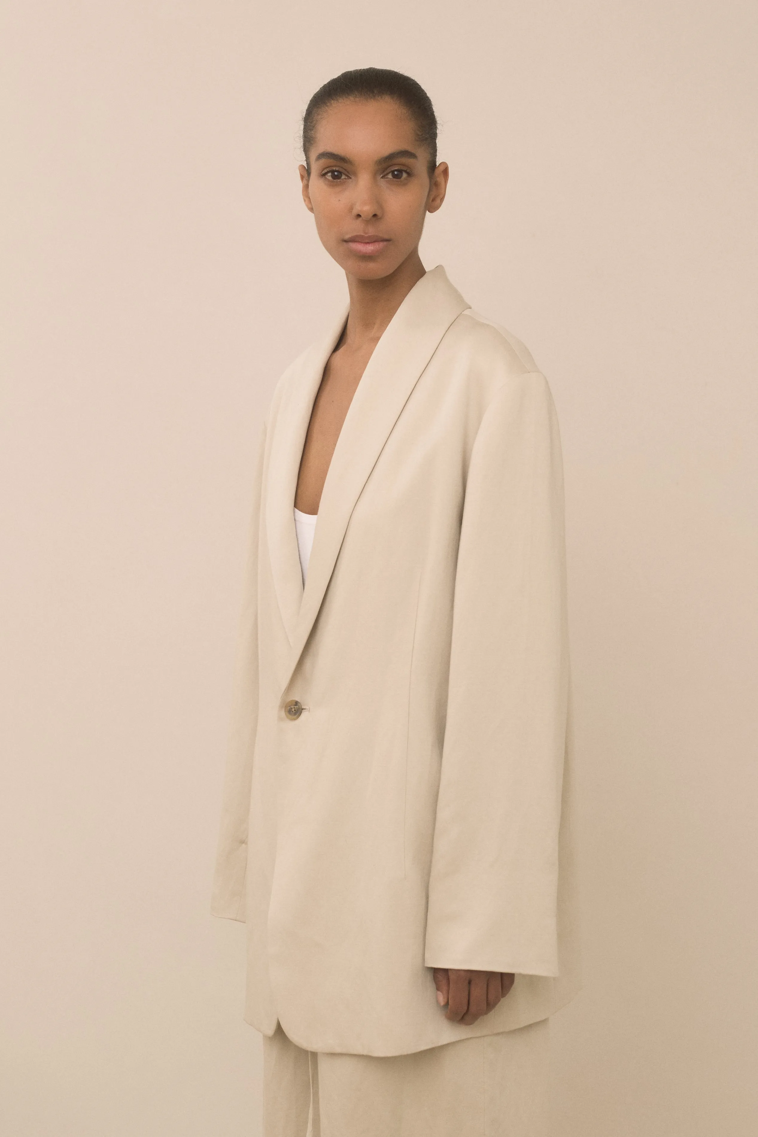 SATIN BLAZER sold by Lauren Manoogian product image thumbnail 5