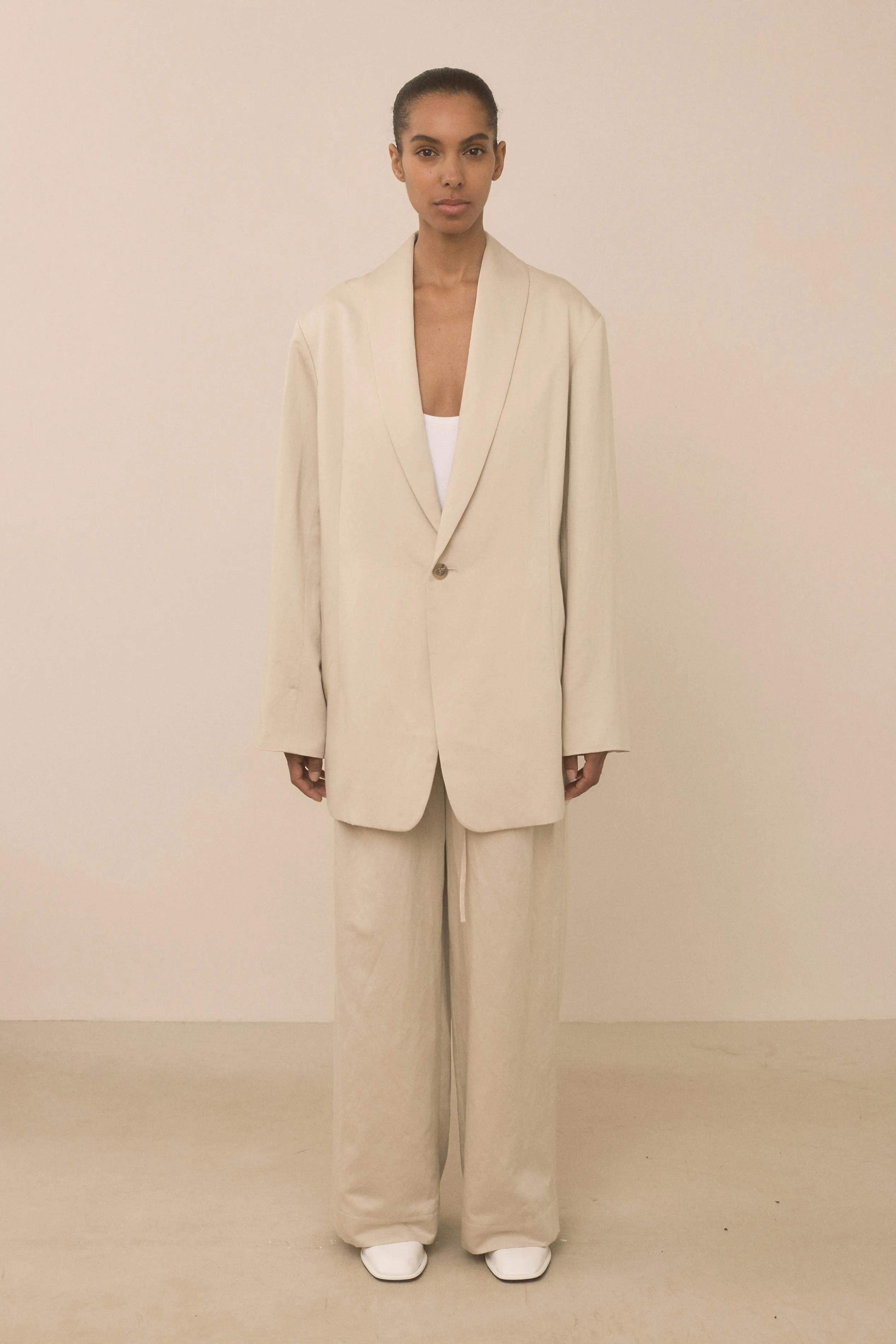 SATIN BLAZER sold by Lauren Manoogian product image thumbnail 2