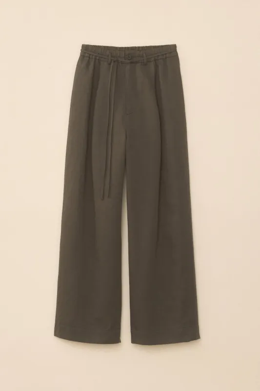 SATIN TROUSER made by Lauren Manoogian