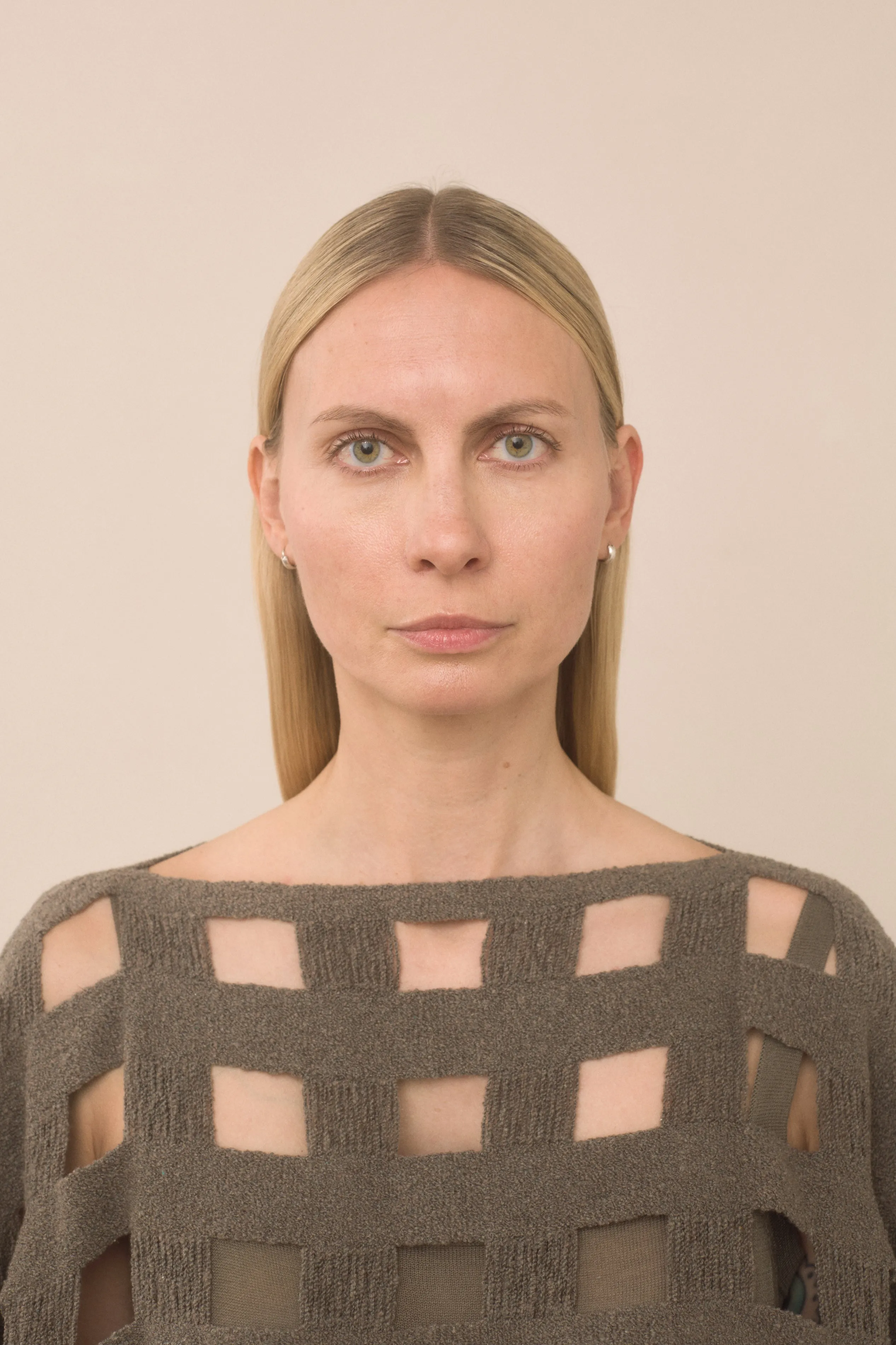 HANDWOVEN GRID PONCHO sold by Lauren Manoogian product image thumbnail 3