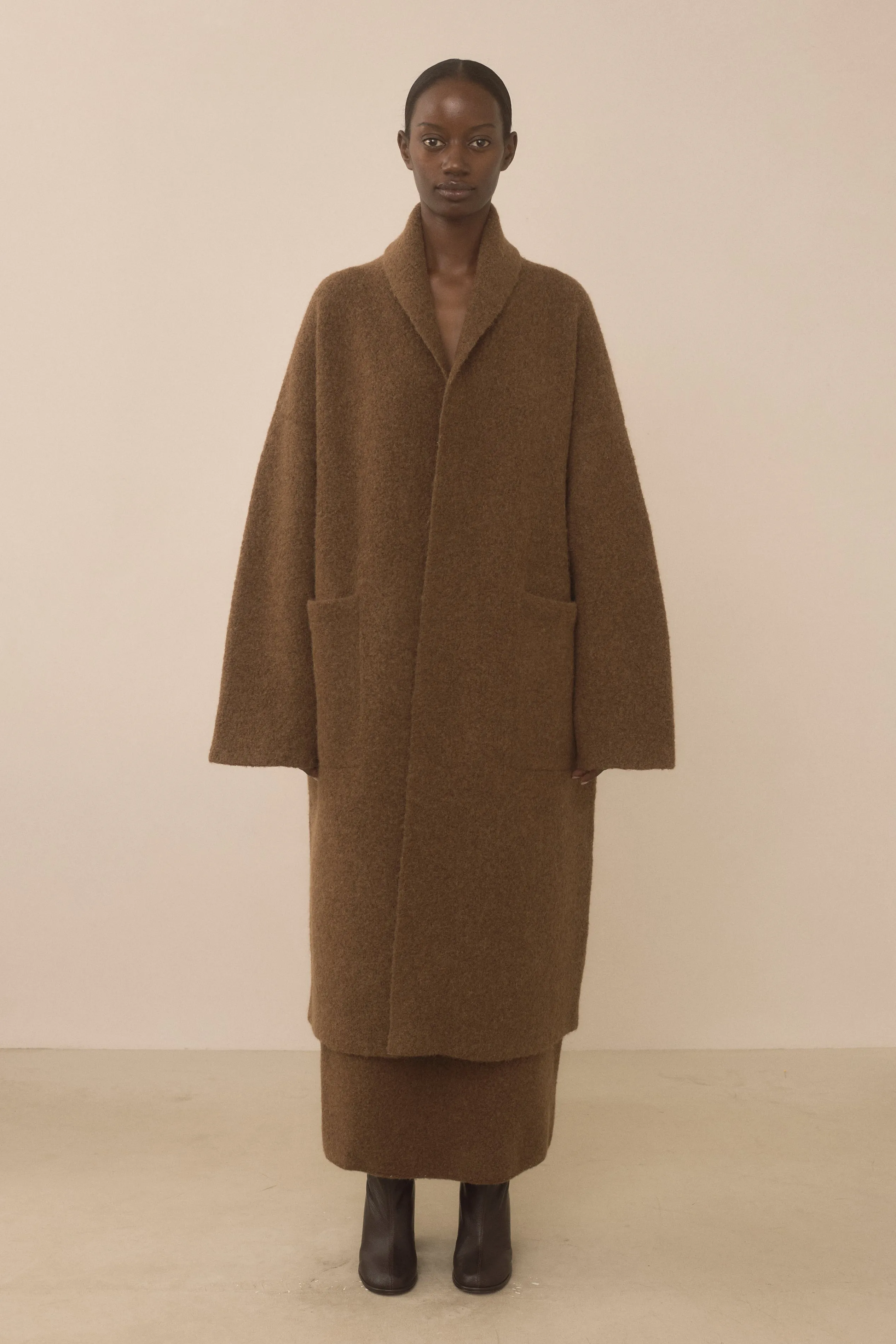 DOUBLE FACE LONG COAT sold by Lauren Manoogian