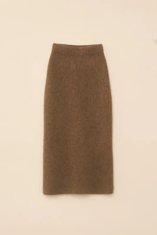 BRUSHED PENCIL SKIRT made by Lauren Manoogian