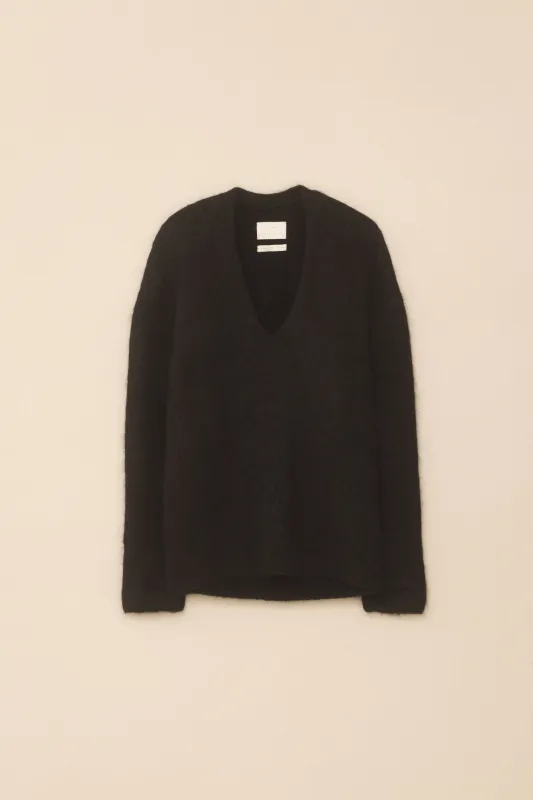BRUSHED V NECK made by Lauren Manoogian