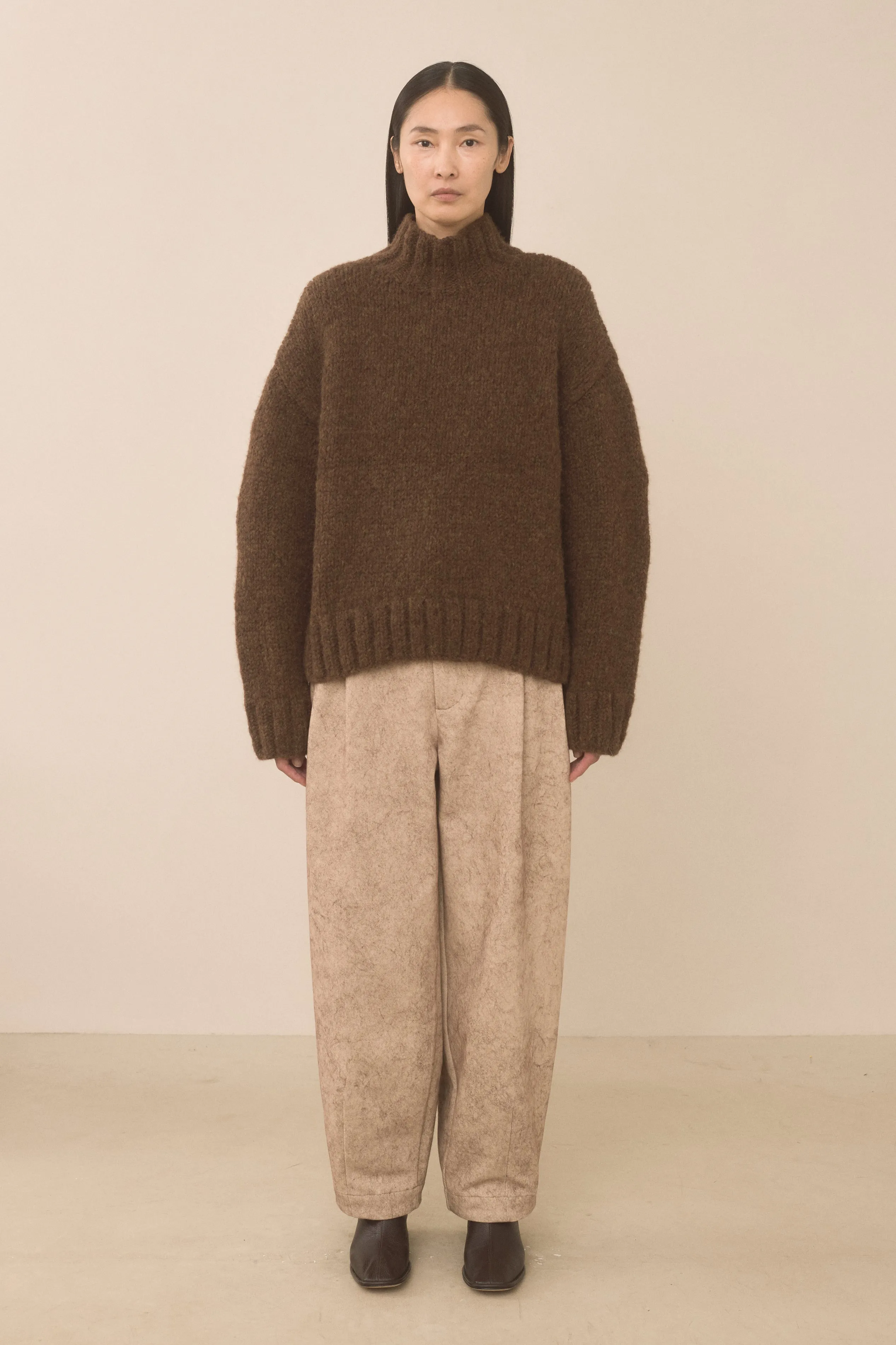 HANDKNIT MOCKNECK sold by Lauren Manoogian product image thumbnail 3